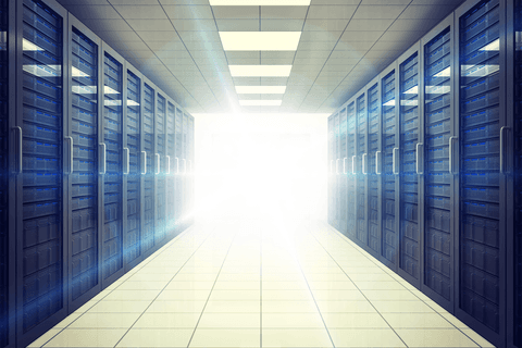 Transparent Server Room with Light Trails in a Futuristic Setting - Download Free Stock Videos Pikwizard.com