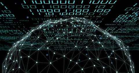 binary matrix integrating with globe: digital connections and data processing - Download Free Stock Images Pikwizard.com