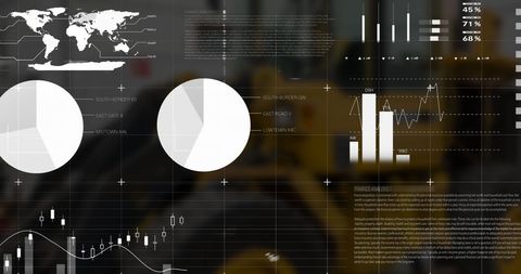 Analyzing Financial Data on Global Payment Terminal Interface - Download Free Stock Images Pikwizard.com