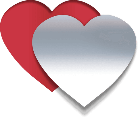 Red and Grey Hearts on Transparent Background for Love Projects - Download Free Stock Videos Pikwizard.com