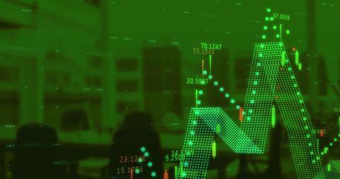 Financial Data Analytics with Moving Averages in Empty Office - Download Free Stock Images Pikwizard.com