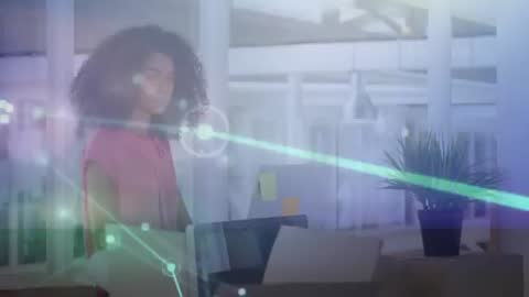 Innovative Professional Integrating Technology in Modern Workspace