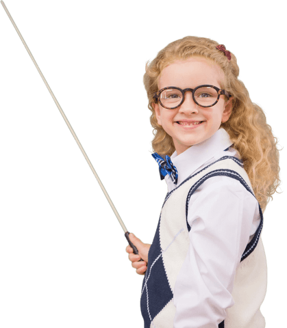 Smiling Student with Transparent Background Pointing with Pointer - Download Free Stock Videos Pikwizard.com