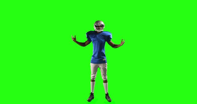 Young Football Player Celebrating Victory on Green Screen Background - Download Free Stock Images Pikwizard.com