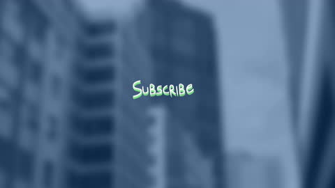 Subscribe Animation Overlay on Urban Background