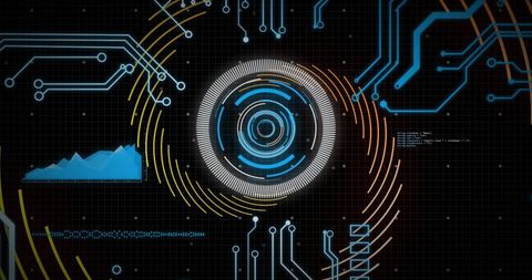 Futuristic Digital Interface with Scanning Visualization - Download Free Stock Images Pikwizard.com