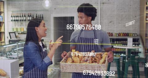 Digital Analytics on Diverse Team in Grocery Shop - Download Free Stock Images Pikwizard.com