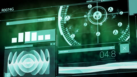 Futuristic Digital Data Interface Design