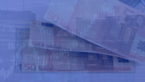 Global Finance Concepts with Fleeting Currency and Cityscape