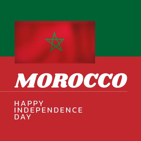Morocco Independence Day Celebration Poster Design