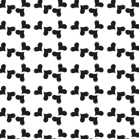 repeating black heart pattern on transparent background vector - Download Free Stock Videos Pikwizard.com