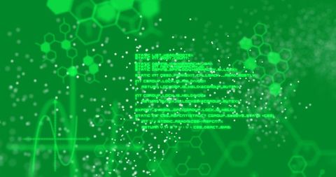 Digital DNA Strand with Binary Data on Green Background - Download Free Stock Images Pikwizard.com