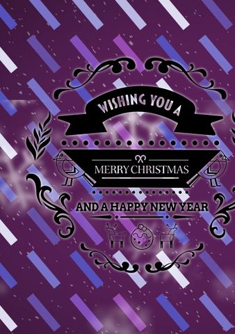 festive christmas and new year card with abstract winter background - Download Free Stock Templates Pikwizard.com
