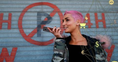 Tech-Savvy Woman Voicing Innovation Conversations