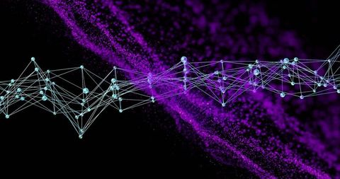 Futuristic Digital Network of Connections and Data Flow - Download Free Stock Images Pikwizard.com