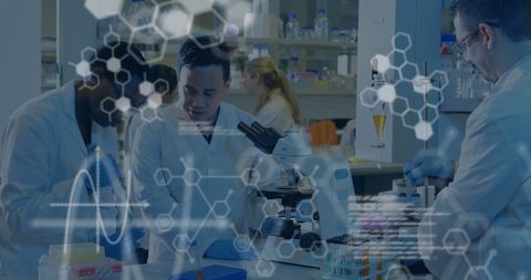 Diverse Scientists Processing Data in Innovative Laboratory - Download Free Stock Images Pikwizard.com