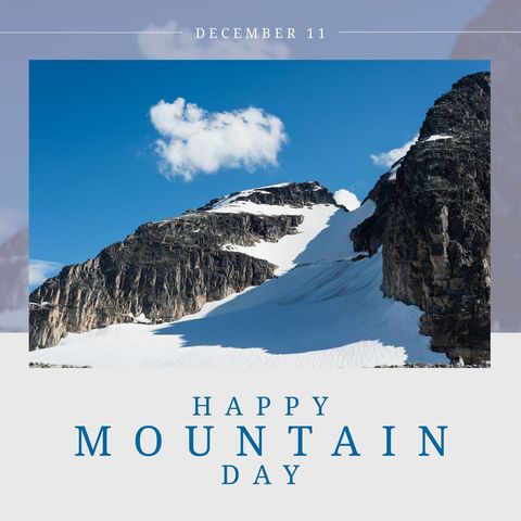 Winter Mountain Landscape with Snow and Blue Sky - Download Free Stock Templates Pikwizard.com