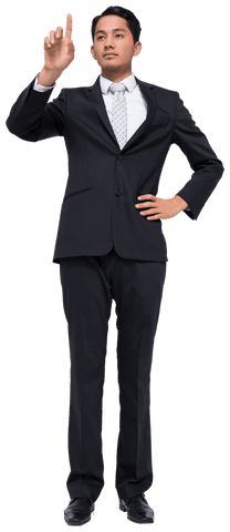 biracial businessman interacting with virtual reality on transparent background - Download Free Stock Videos Pikwizard.com