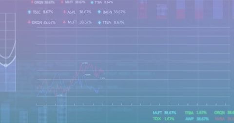 Abstract stock market data analysis interface