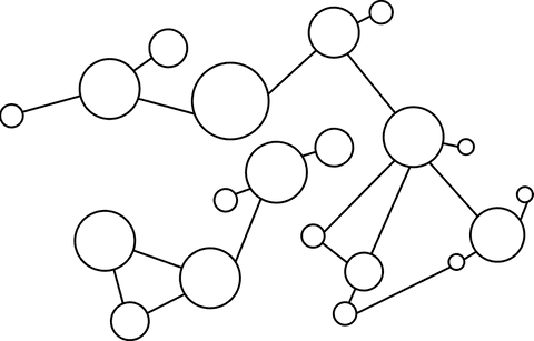Abstract Circular Connections on Transparent Background - Download Free Stock Videos Pikwizard.com