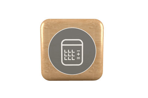 Transparent Math Calculator Icon on Brown Cube - Download Free Stock Videos Pikwizard.com