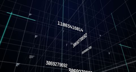 Floating Digital Numbers in Virtual Cyberspace Environment - Download Free Stock Images Pikwizard.com