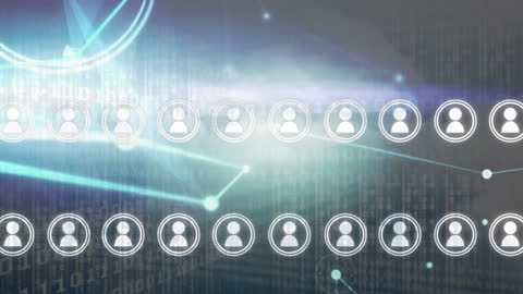 Digital Data Network and Interface Animation