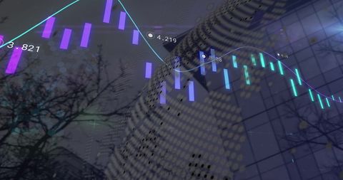 Digital Data Processing Against Urban Landscape - Download Free Stock Images Pikwizard.com