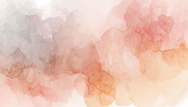 Soft pastel watercolor wash with pigment granulation on textured paper, muted gradient