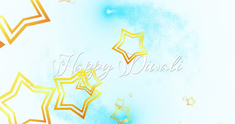 Festive Diwali Wishes with Stars on Subtle Background