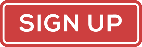 Digital red badge with sign up text transparent background