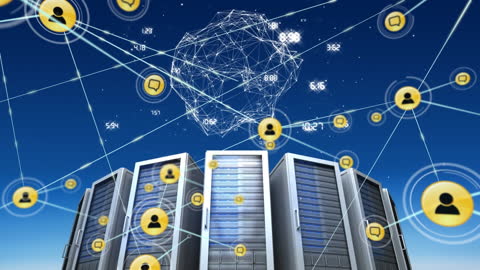Global Network of Data Servers with Digital Connections