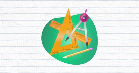 Geometry Tools Concept on Lined Background - Download Free Stock Images Pikwizard.com