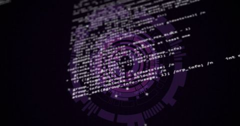Digital Data Processing Visualization with Technological Interface - Download Free Stock Images Pikwizard.com