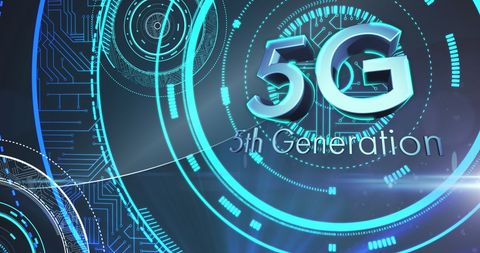 Futuristic 5G Technology with Digital Interface Animation - Download Free Stock Images Pikwizard.com