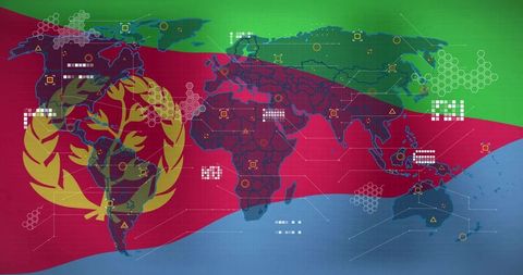 Global Technology Integration on World Map