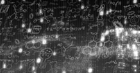 Glowing Chemical Formulas and Binary Feature in Digital Lab