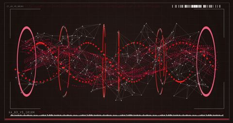Technological abstract animation of dna structure