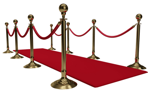 elegant gold rope barriers with red carpet transparent background - Download Free Stock Videos Pikwizard.com