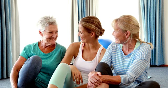 Energetic Women Smiling During Fitness Class - Download Free Stock Images Pikwizard.com