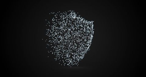 Digital Cloud Security Concept with Floating Particles - Download Free Stock Images Pikwizard.com