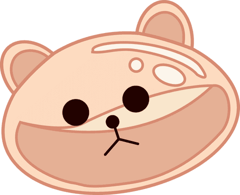 whimsical bear pastry face with transparent background - Download Free Stock Videos Pikwizard.com