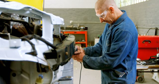 Auto Mechanic Repairing Car in Workshop - Download Free Stock Images Pikwizard.com