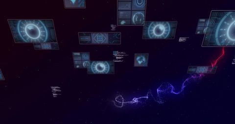 Futuristic Digital Data Analysis with Holographic Interfaces - Download Free Stock Images Pikwizard.com