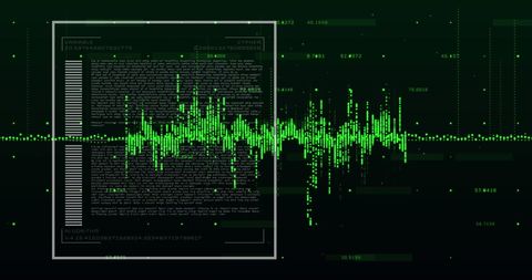 Digital Data Flow with Infographics Hologram - Download Free Stock Images Pikwizard.com