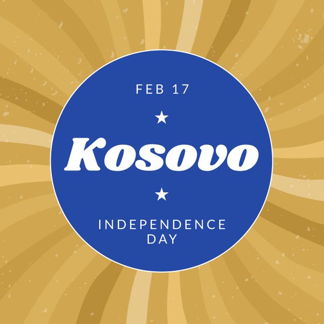 Kosovo Independence Day Celebration Graphic Design - Download Free Stock Templates Pikwizard.com