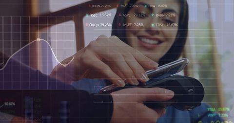 Contactless Payment with Smartphone Over Digital Financial Data