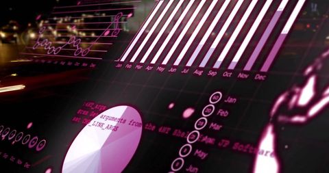 Futuristic Stock Market Data Display With Cityscape Background - Download Free Stock Images Pikwizard.com
