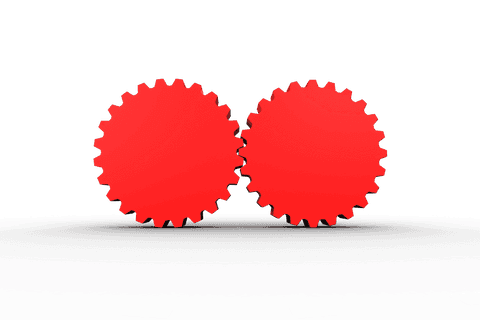 transparent red cogs and wheels symbolizing teamwork - Download Free Stock Videos Pikwizard.com