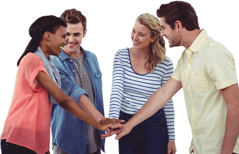 Transparent Happy Diverse Creative Team Collaborating Joyfully - Download Free Stock Videos Pikwizard.com